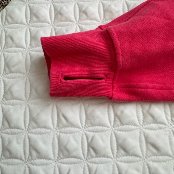 lululemon athletica Scuba Oversized Half Zip Hoodie Sweatshirt Lip Gloss Sz XS/S - Picture 4 of 15